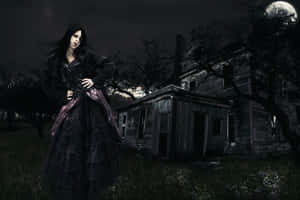 Gothic_ Fantasy_ Moonlit_ Manor Wallpaper