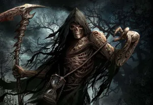 Gothic Fantasy Reaper Artwork Wallpaper