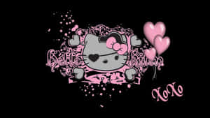 Gothic Hello Kitty Aesthetic Wallpaper Wallpaper