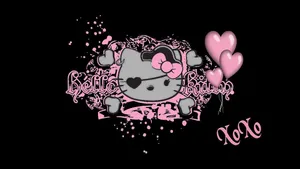 Gothic Hello Kitty Aesthetic Wallpaper Wallpaper