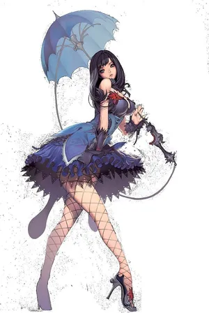 Gothic Lolita Umbrella Girl Wallpaper