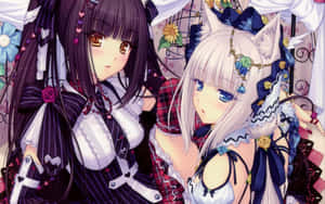 Gothic Lolitaand Animal Ears Anime Art Wallpaper