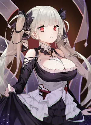 Gothic Maid Anime Art Wallpaper
