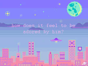 Gothic Pastel City Wallpaper