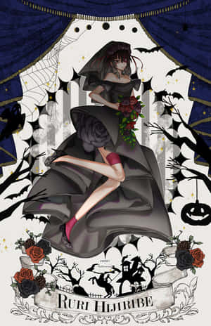 Gothic Ruri Hijiribe Artwork Wallpaper