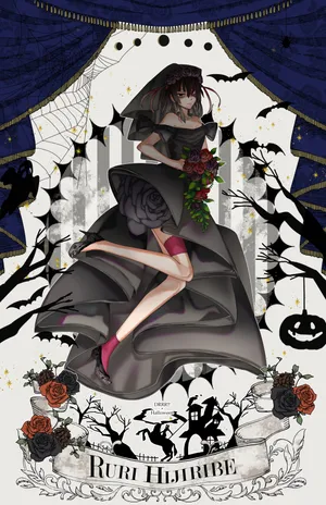 Gothic Ruri Hijiribe Artwork Wallpaper