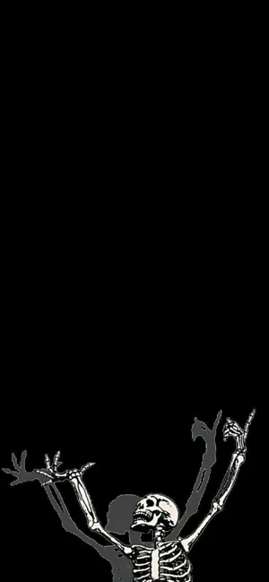 Gothic_ Skeleton_ Revelry Wallpaper