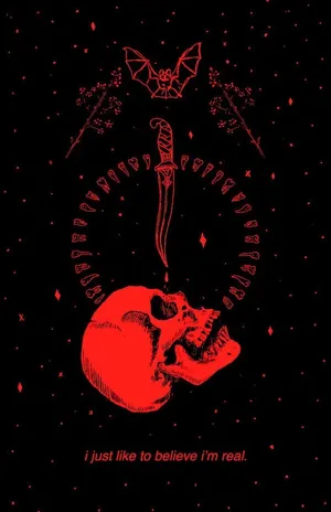 Gothic_ Skull_and_ Bat_ Artwork Wallpaper