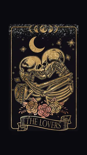 Gothic Tarot The Lovers Card Wallpaper