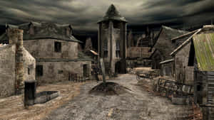 Gothic Village Desolation Wallpaper