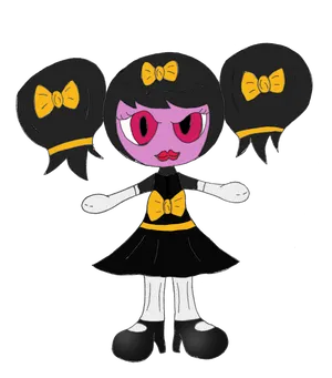 Gothorita Fanwork With Yellow Ribbons Wallpaper