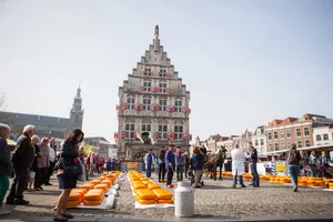 Gouda Cheese Market Netherlands Wallpaper