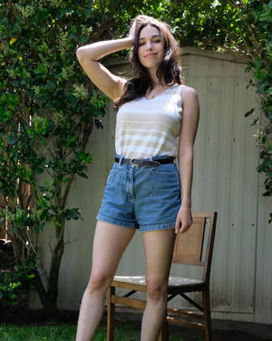 Grace Fulton In Backyard Wallpaper