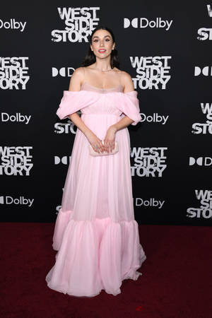 Grace Fulton In Pink Gown Wallpaper