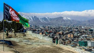 Graceful Sunset Over Kabul City Wallpaper