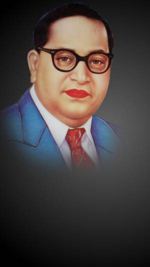 Gradient Ambedkar 4k Portrait Wallpaper