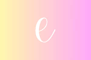 Gradient Backgroundwith Letter E Wallpaper