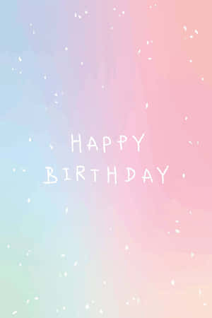 Gradient Pink Birthday Wallpaper