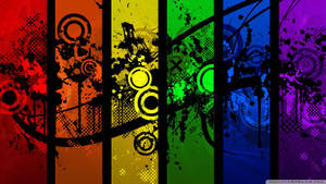 Graffiti Rainbow Graphic Wallpaper