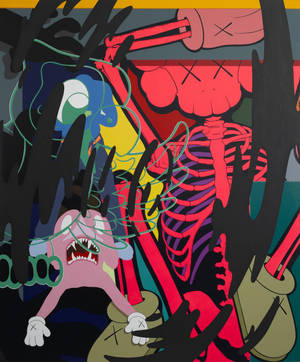 Graffiti Skeleton Kaws Pc Wallpaper