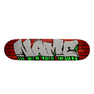 Graffiti Style Skateboard Deck Wallpaper