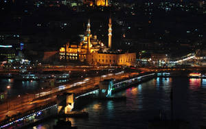 Grand Çamlıca Mosque In Istanbul Wallpaper