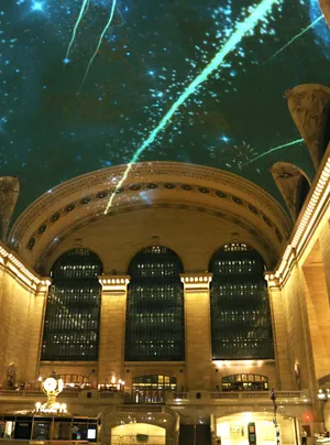 Grand Central Station Light Show Wallpaper