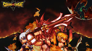 Grand Chase Castle Battle Fire Wallpaper