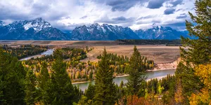 Grand Teton National Park As A Panoramic Desktop Wallpaper