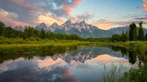 Grand Teton National Park Reflection Wallpaper