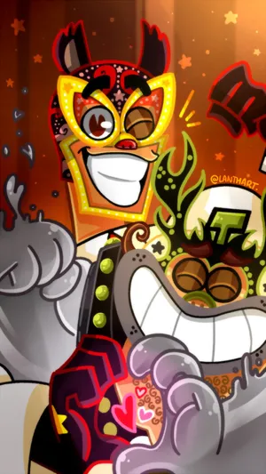 Grandpapi And Rodolfo From El Tigre The Adventures Of Manny Rivera Wallpaper