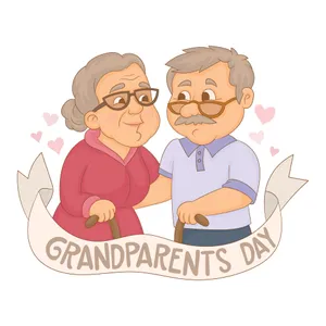 Grandparents Day Celebration Illustration Wallpaper