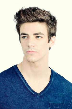 Grant Gustin Hair Style Wallpaper