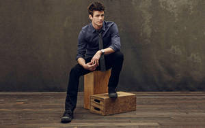 Grant Gustin Vintage Photoshoot Wallpaper