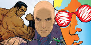 Grant Morrison Posing For A Photo Wallpaper