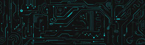 Graphic Design Blue Circuit Board Wallpaper