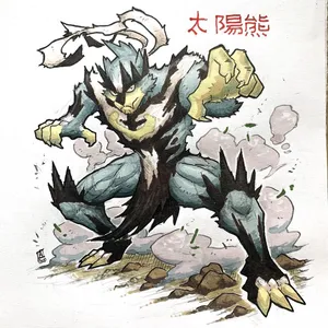 Graphic Sketch Of Urshifu Wallpaper