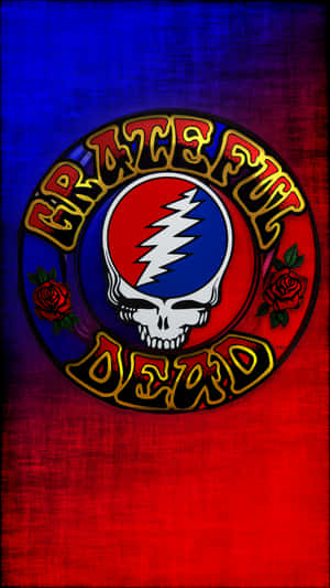 Grateful Dead Iphone Background With Gradient Colors Wallpaper