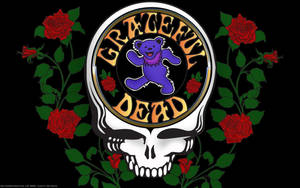 Grateful Dead Skull With Bear Wallpaper