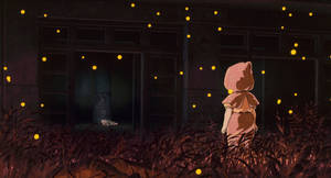 Grave Of The Fireflies Train Scene Wallpaper