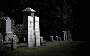 Graveyard And Tombstones Wallpaper