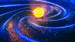 Gravitational Waves In Space Wallpaper