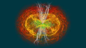 Gravitational Waves In Space-time Wallpaper