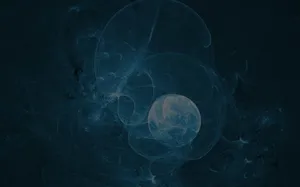 Gravitational Waves Propagating Across Space Wallpaper