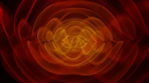 Gravitational Waves Rippling Through Space-time Wallpaper