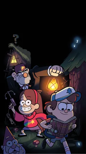 Gravity Falls Cartoon Phone Wallpaper