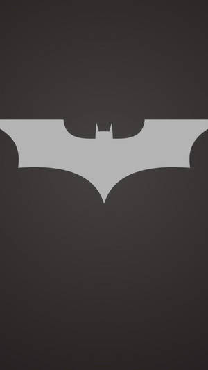 Gray Aesthetic Batman Logo Wallpaper