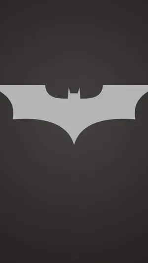 Gray Aesthetic Batman Logo Wallpaper