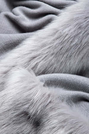 Gray Faux Fur Texture Wallpaper