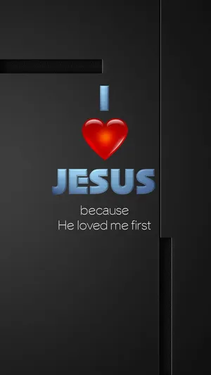 Gray I Love Jesus Iphone Wallpaper